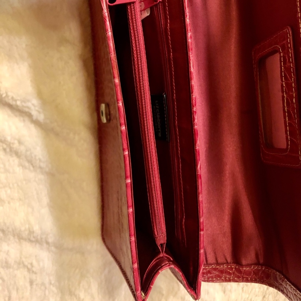 ✨S O L D✨ Liz Claiborne pink leather handbag - Picture 9 of 9
